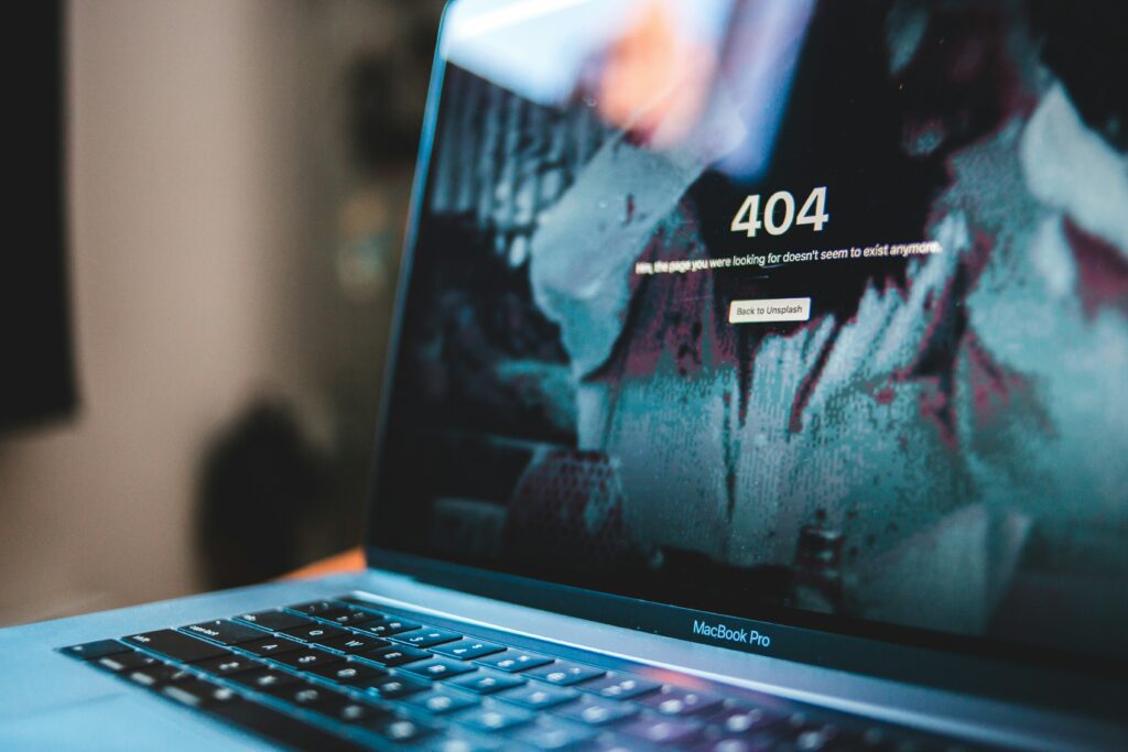 Ошибка на сайте 404